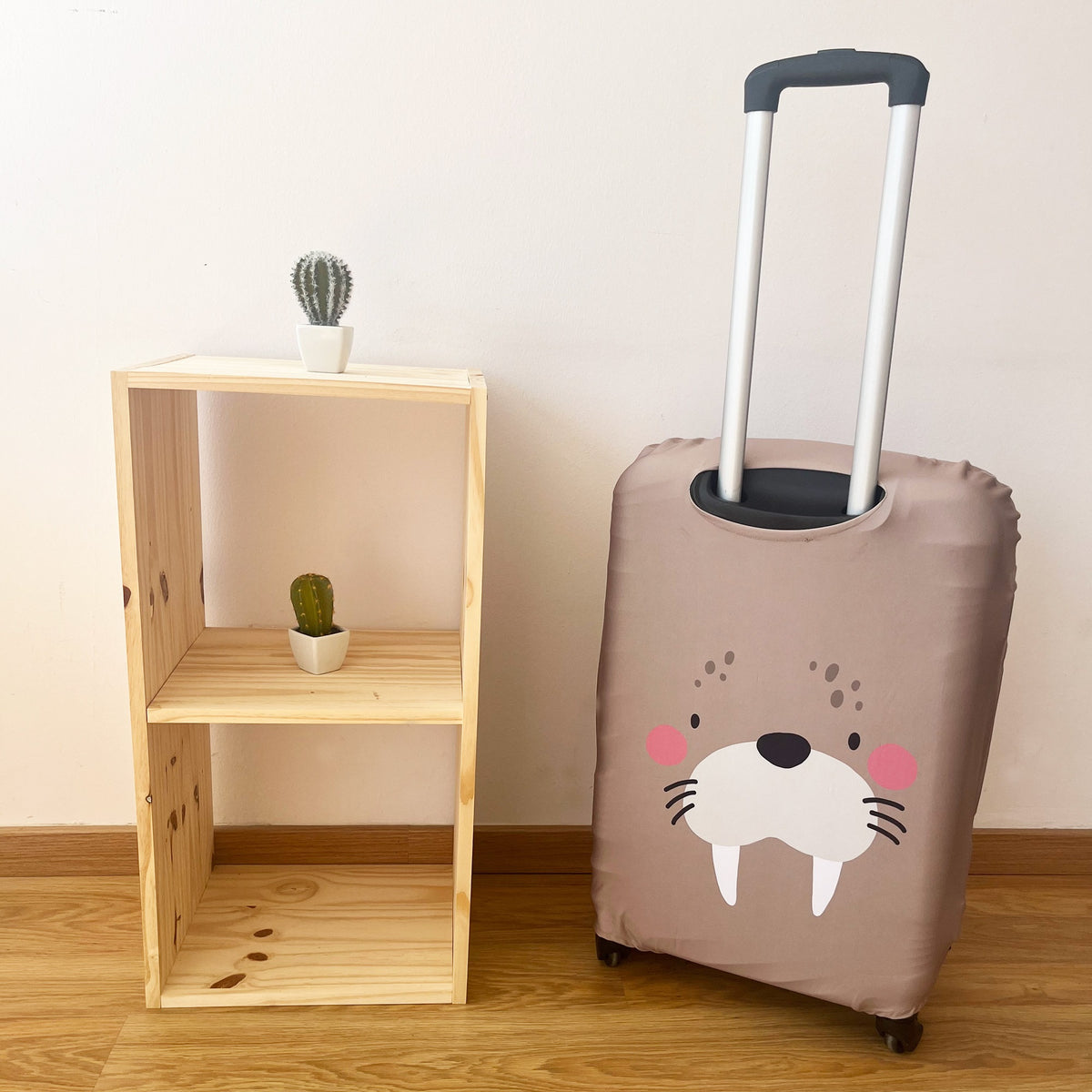Funda protectora maleta grande 66-76cm Biever topo (5)