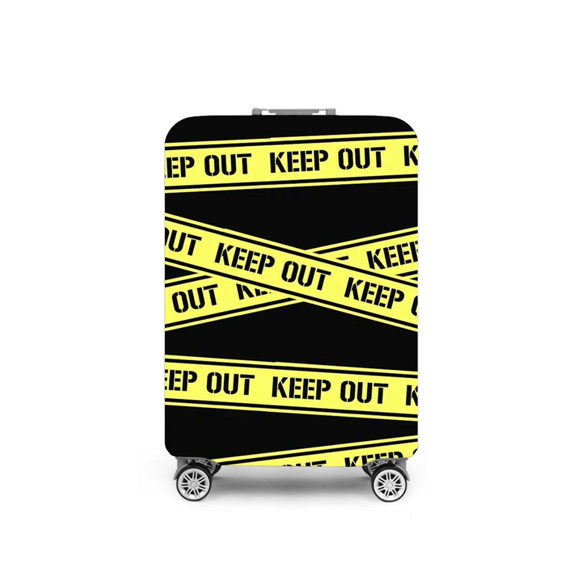 Funda protectora maleta grande 66-76cm Keep Out negro-amarillo