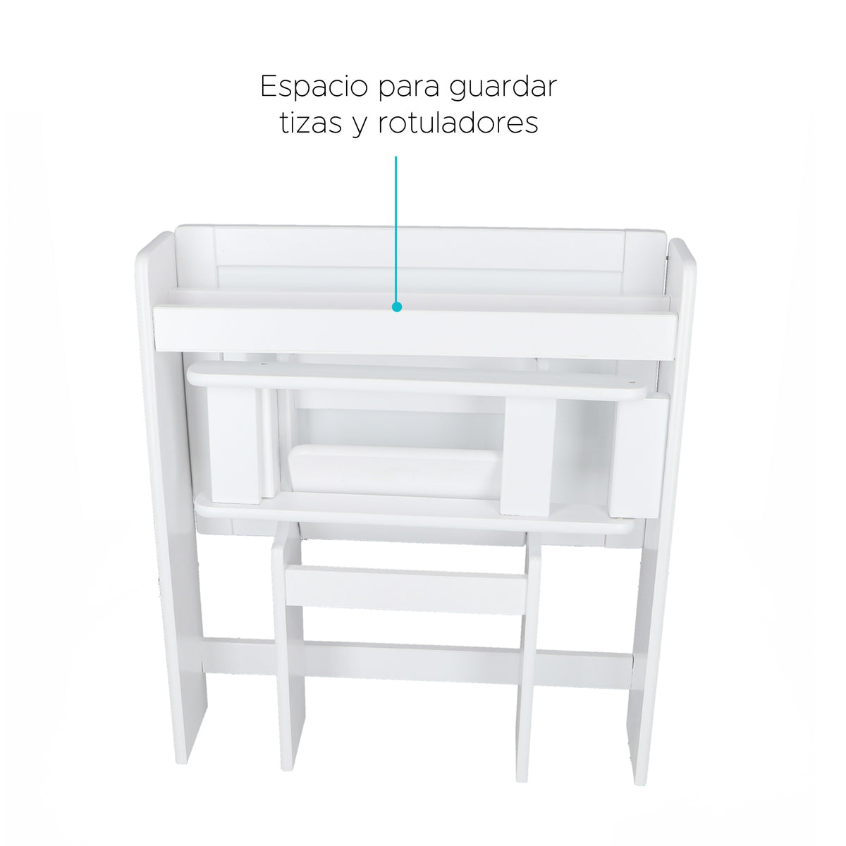 Pupitre pizarra plegable color blanco (8)