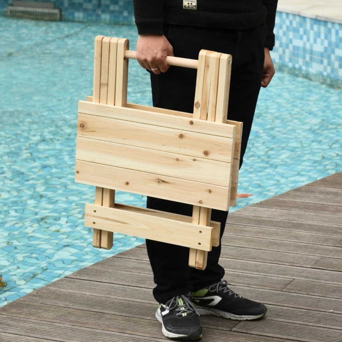 Mesita plegable jardín madera sin barniz (6)