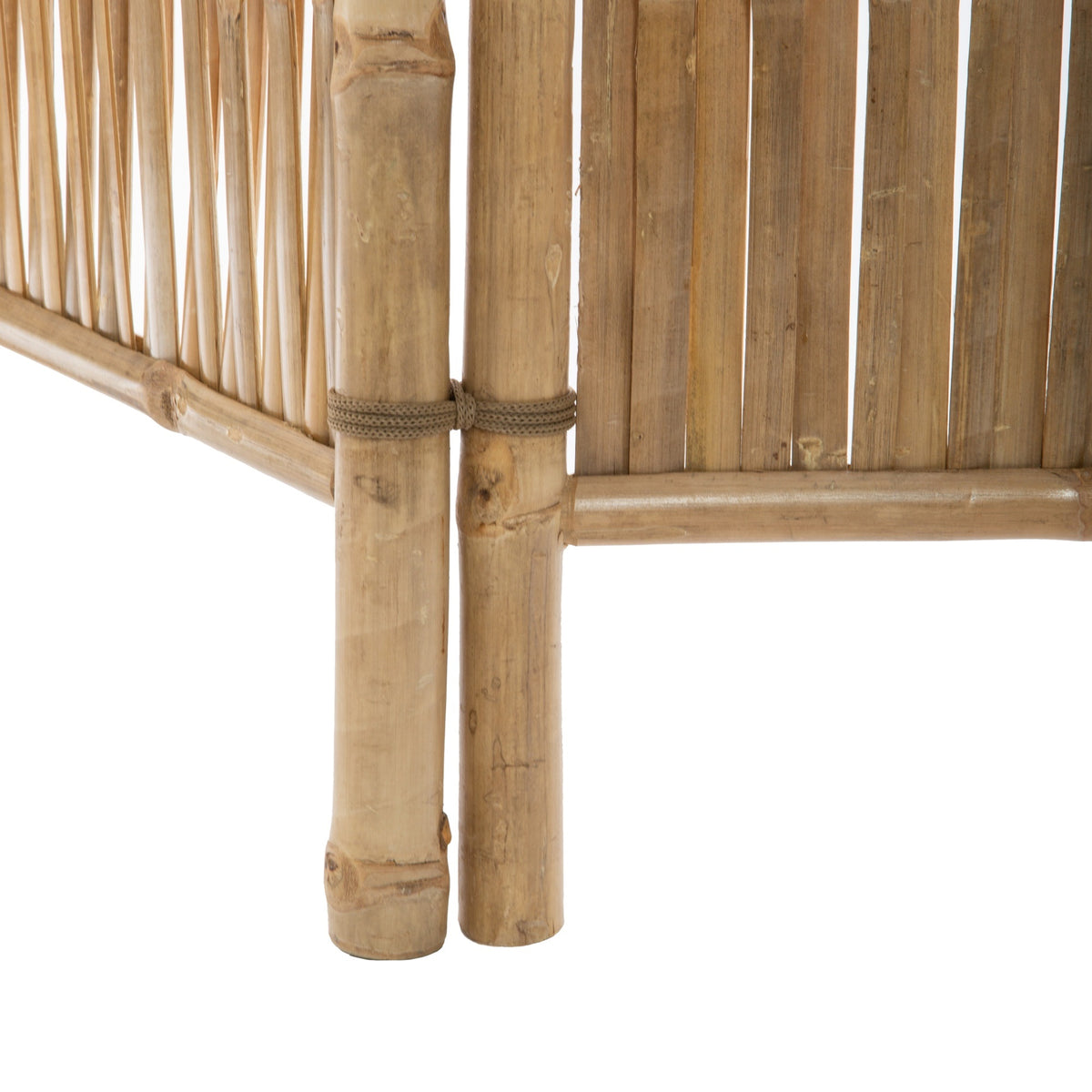 Biombo decorativo bambú 3 paneles estilo rústico H.170cm (3)