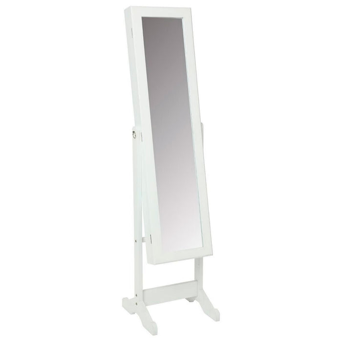 Gabinete espejo joyería con almacenamiento color blanco 145cm