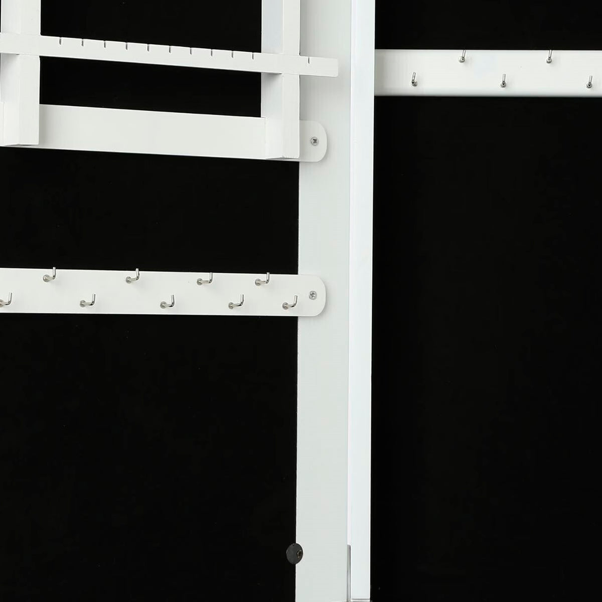 Gabinete espejo joyería con almacenamiento color blanco 145cm (3)
