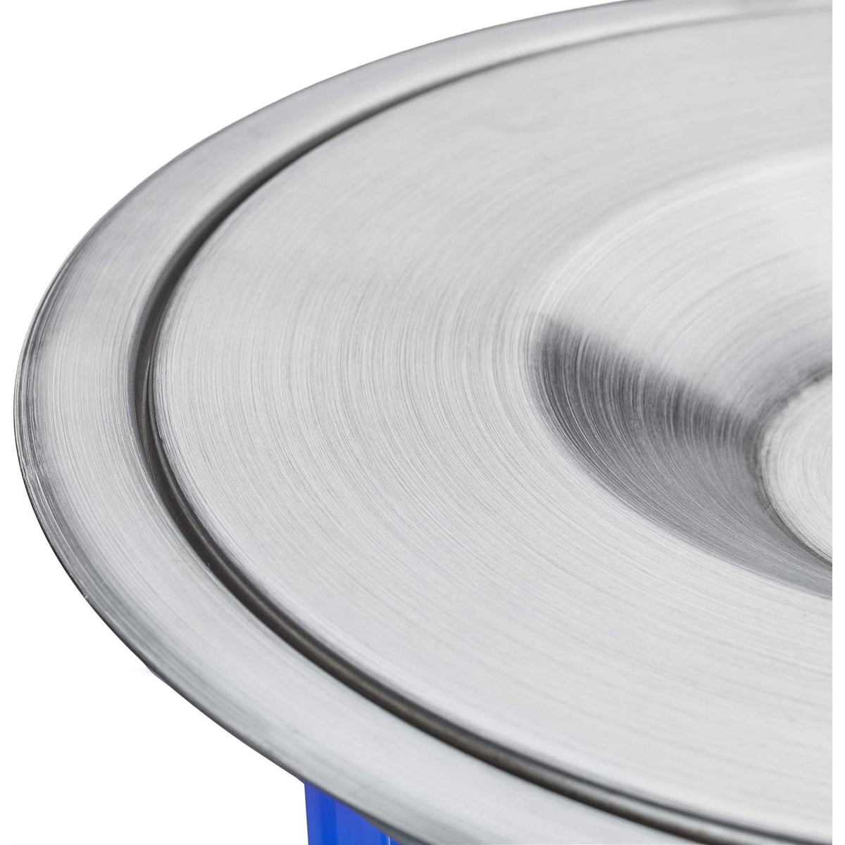 Cubo de basura integrable encimera tapa inox 8 L azul (11)