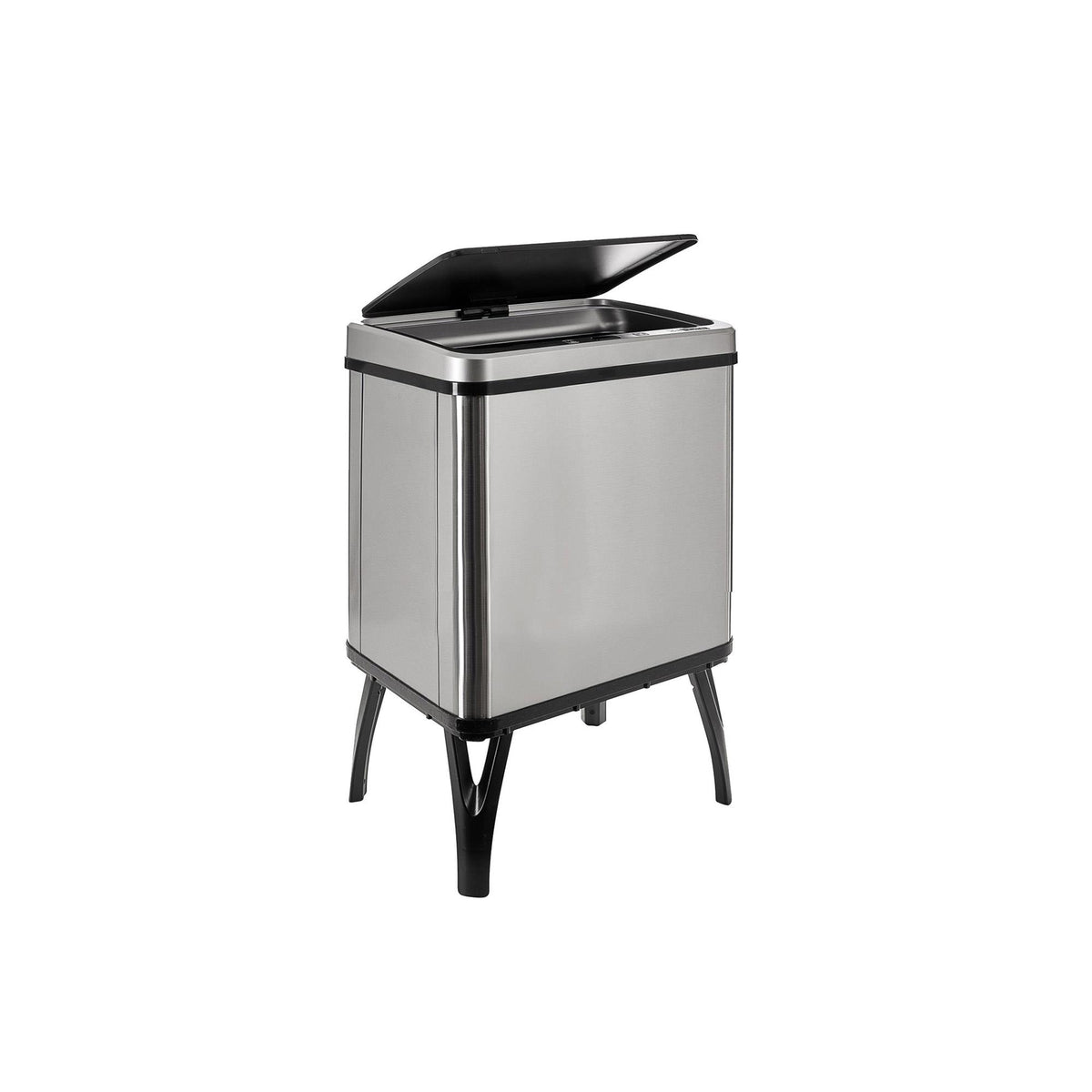 Cubo de basura inteligente apertura automática 30L gris