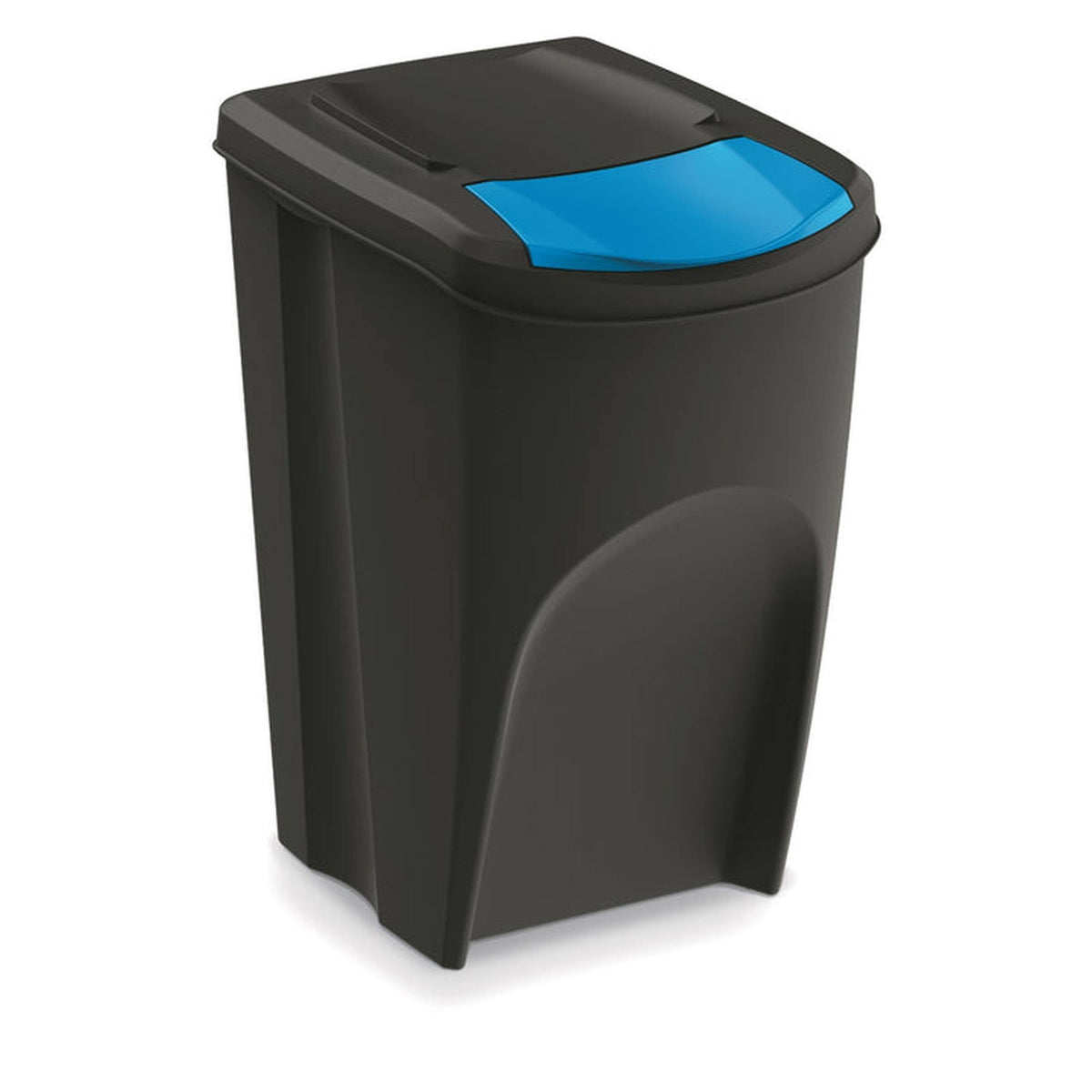 Set de 4 cubos de basura plástico reciclado negro 4x35L (6)
