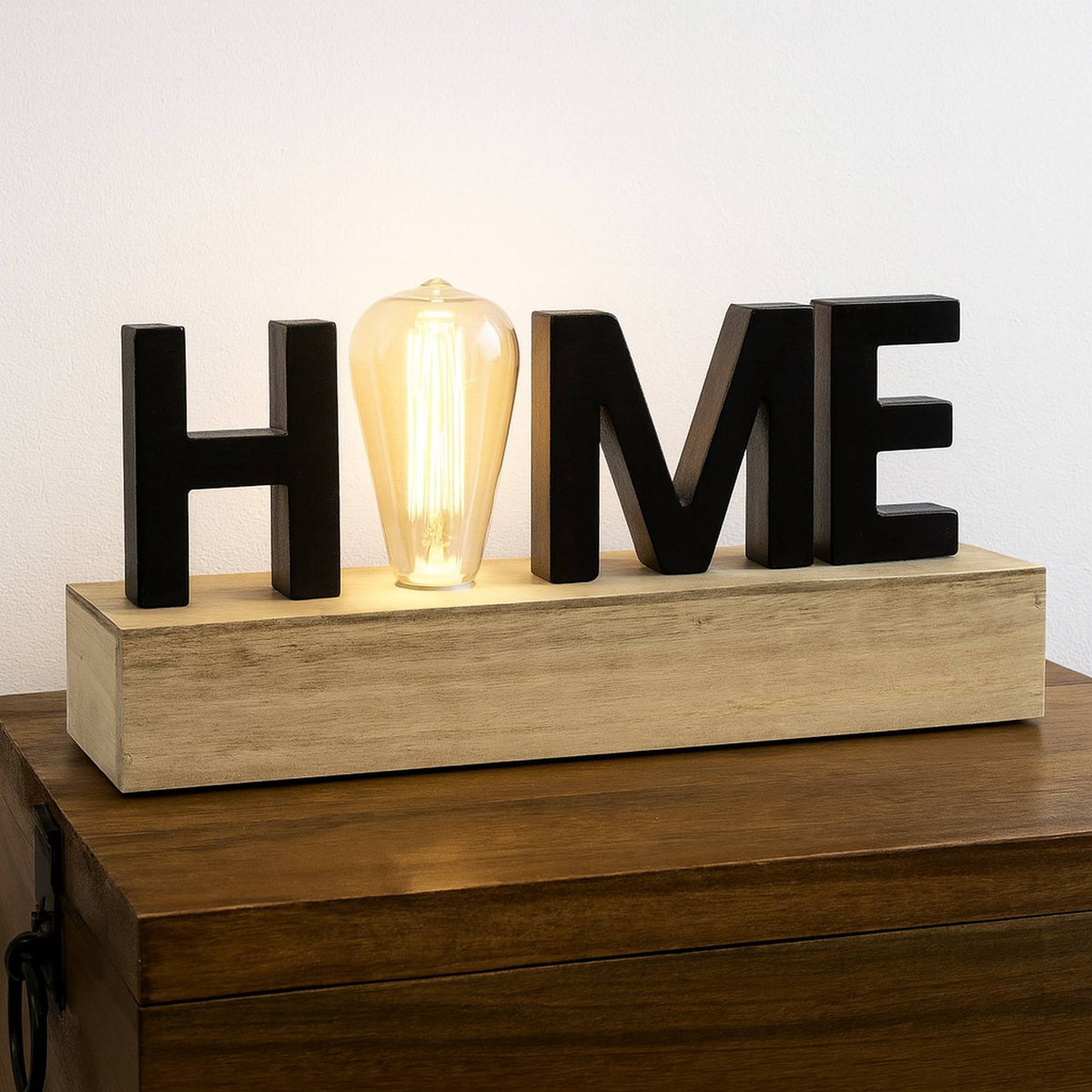 Decoración de palabras LED iluminada 34x8x16cm (4)