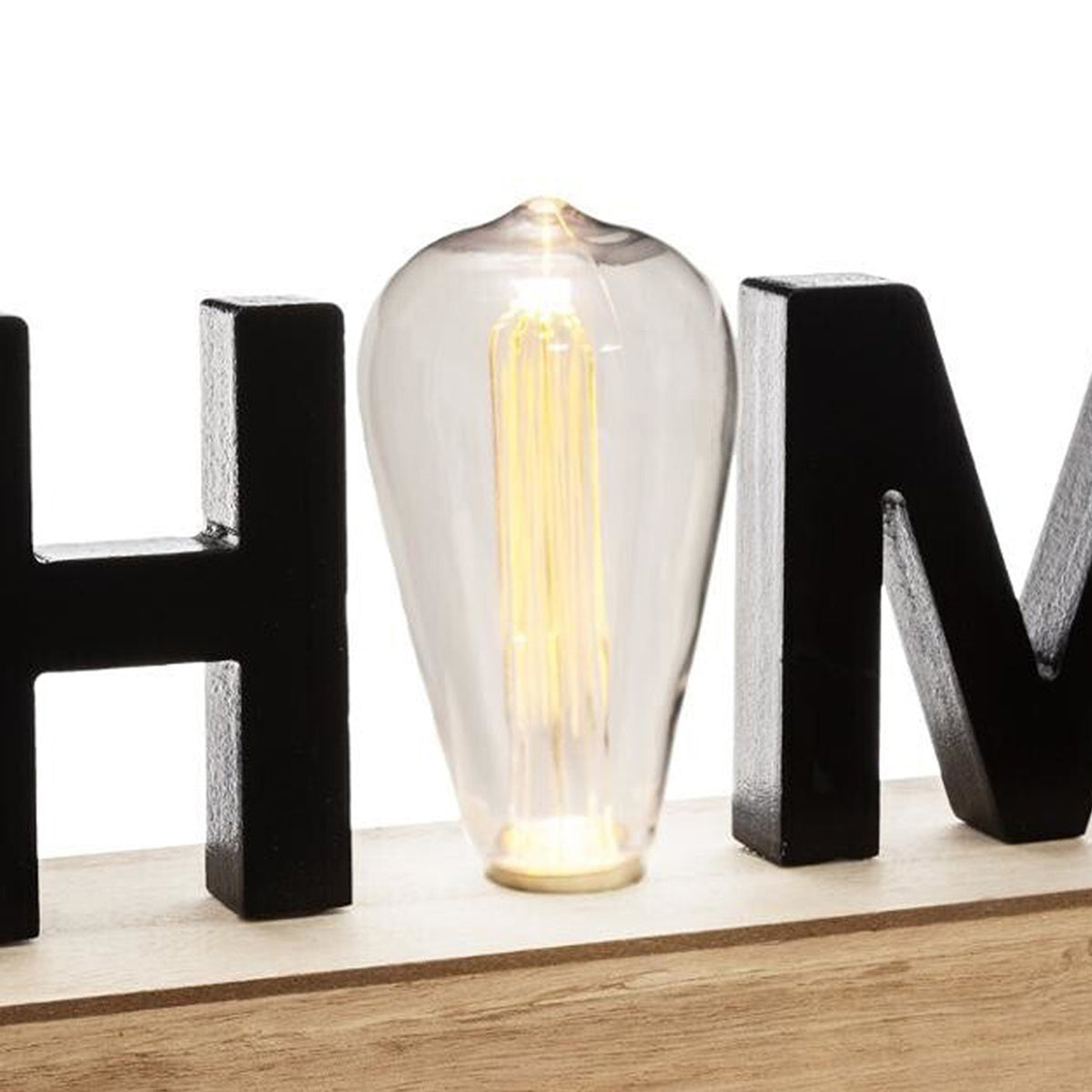 Decoración de palabras LED iluminada 34x8x16cm (5)