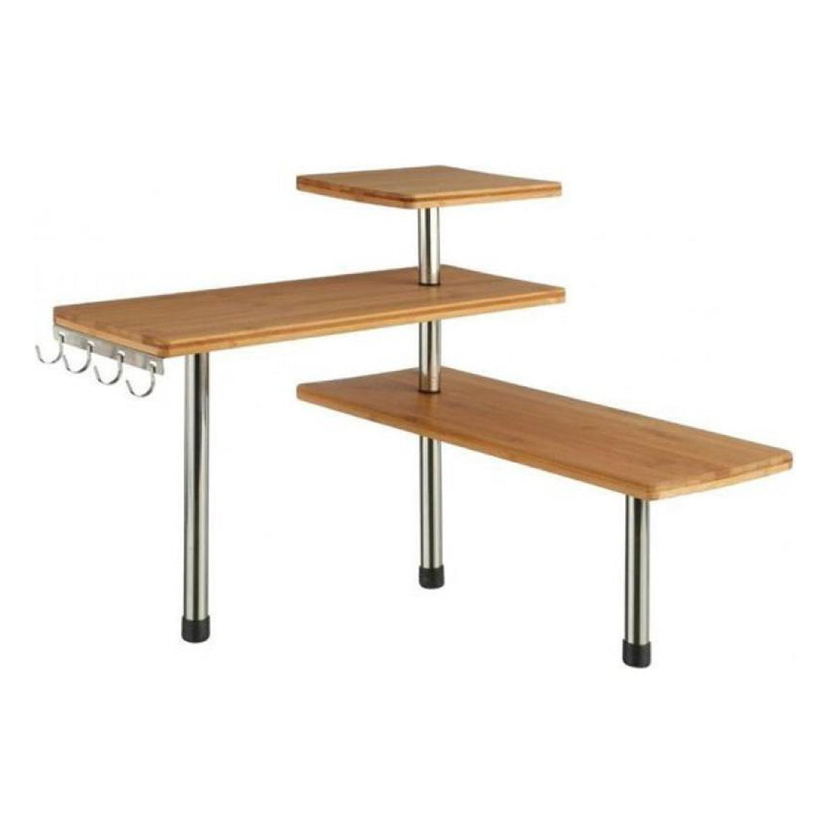 Estante esquinero bambú para cocina 45x43x38,5cm