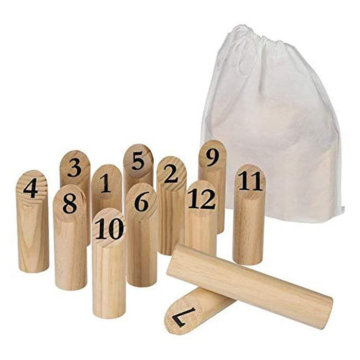 Set de bolos madera nórdicos juguete