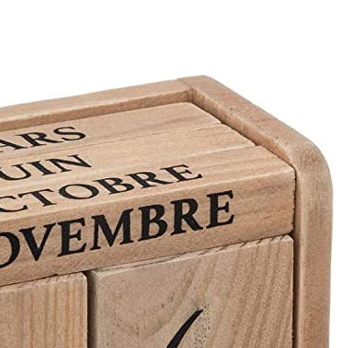 Calendario de madera colonial decorativo 7,5x5x11cm (5)