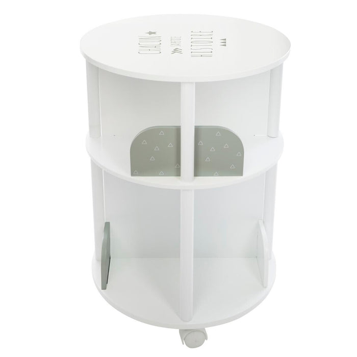 Librero redondo gris infantil Ø40x59cm