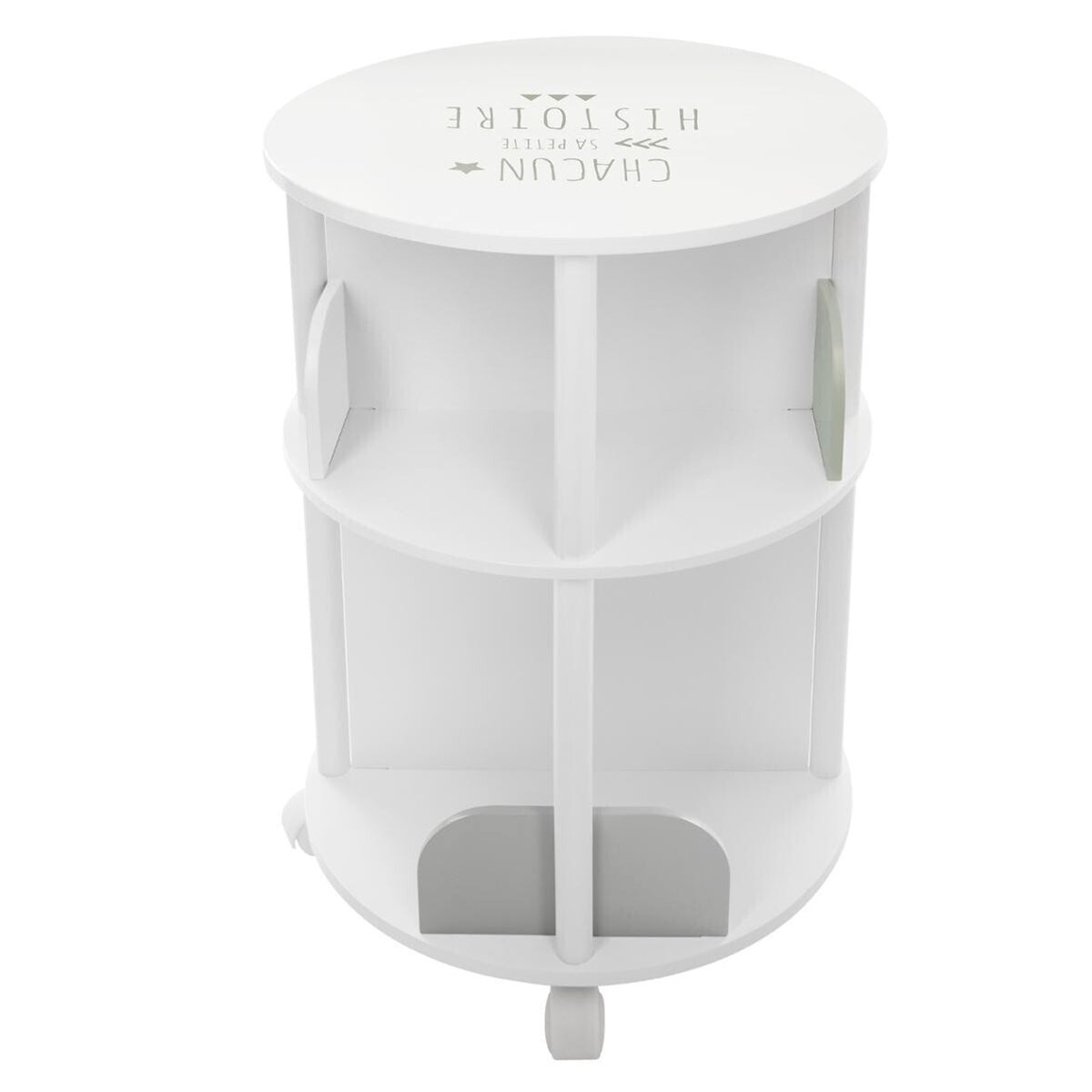 Librero redondo gris infantil Ø40x59cm (3)