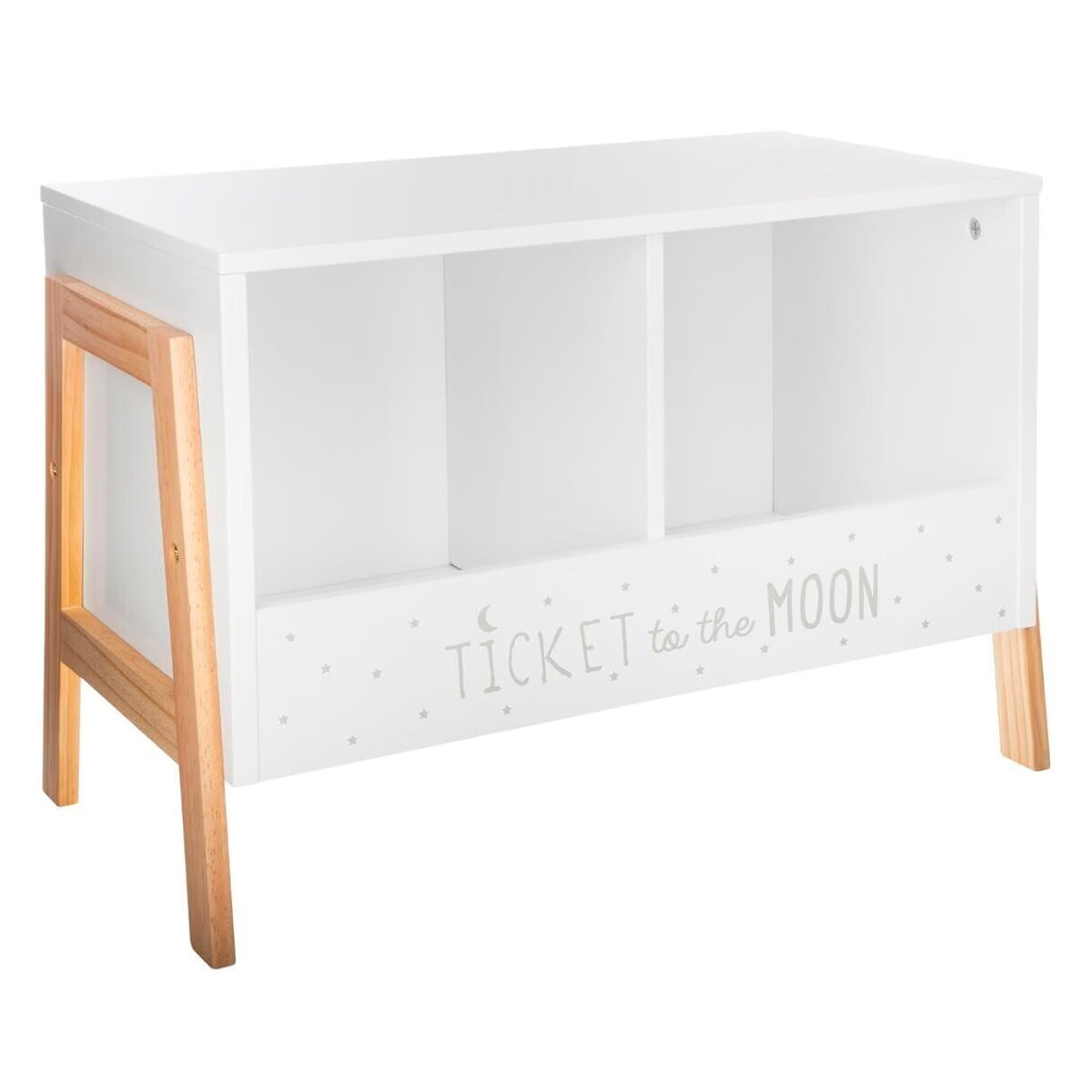 Mueble infantil almacenamiento 2 compartimentos 60x30x40cm