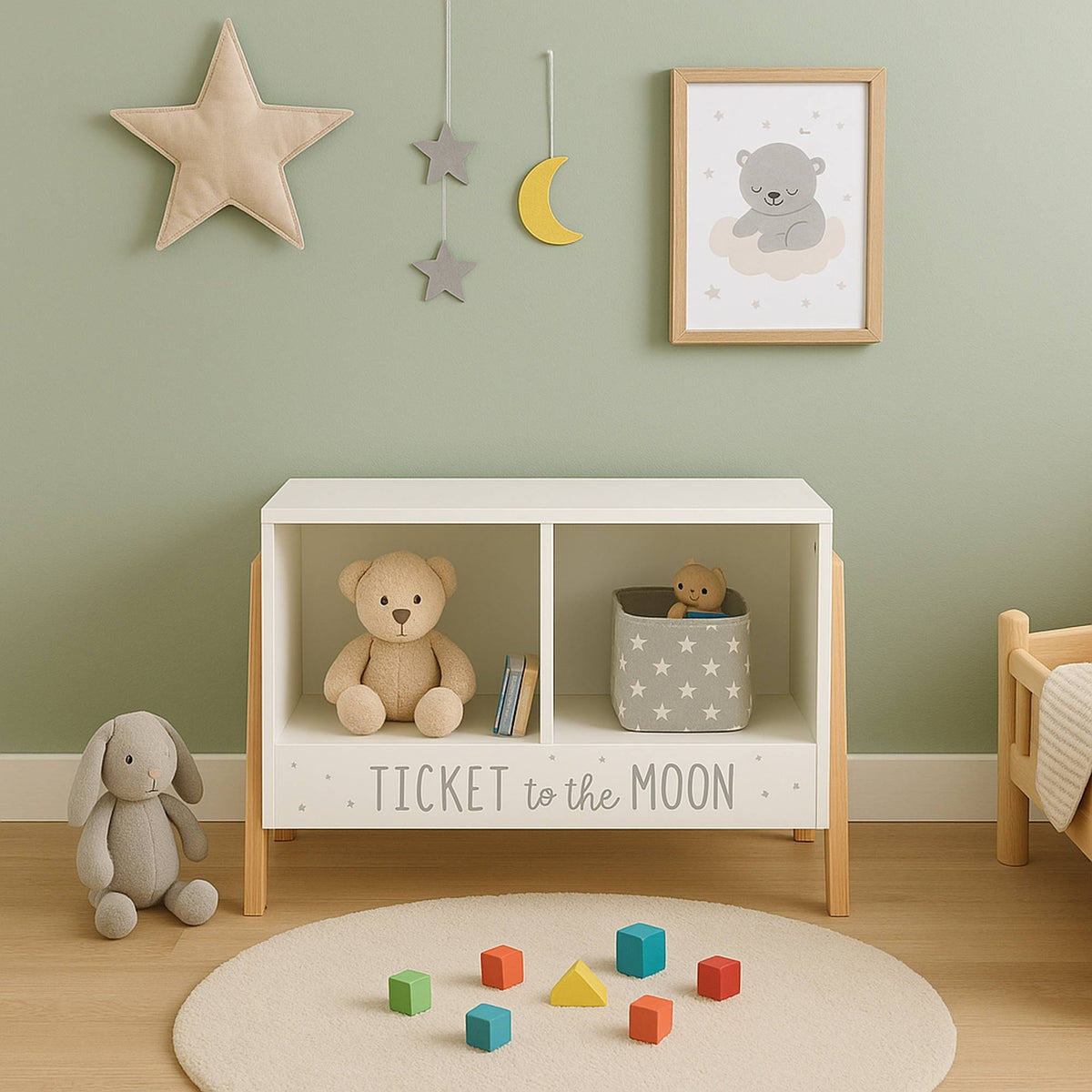 Mueble infantil almacenamiento 2 compartimentos 60x30x40cm (3)