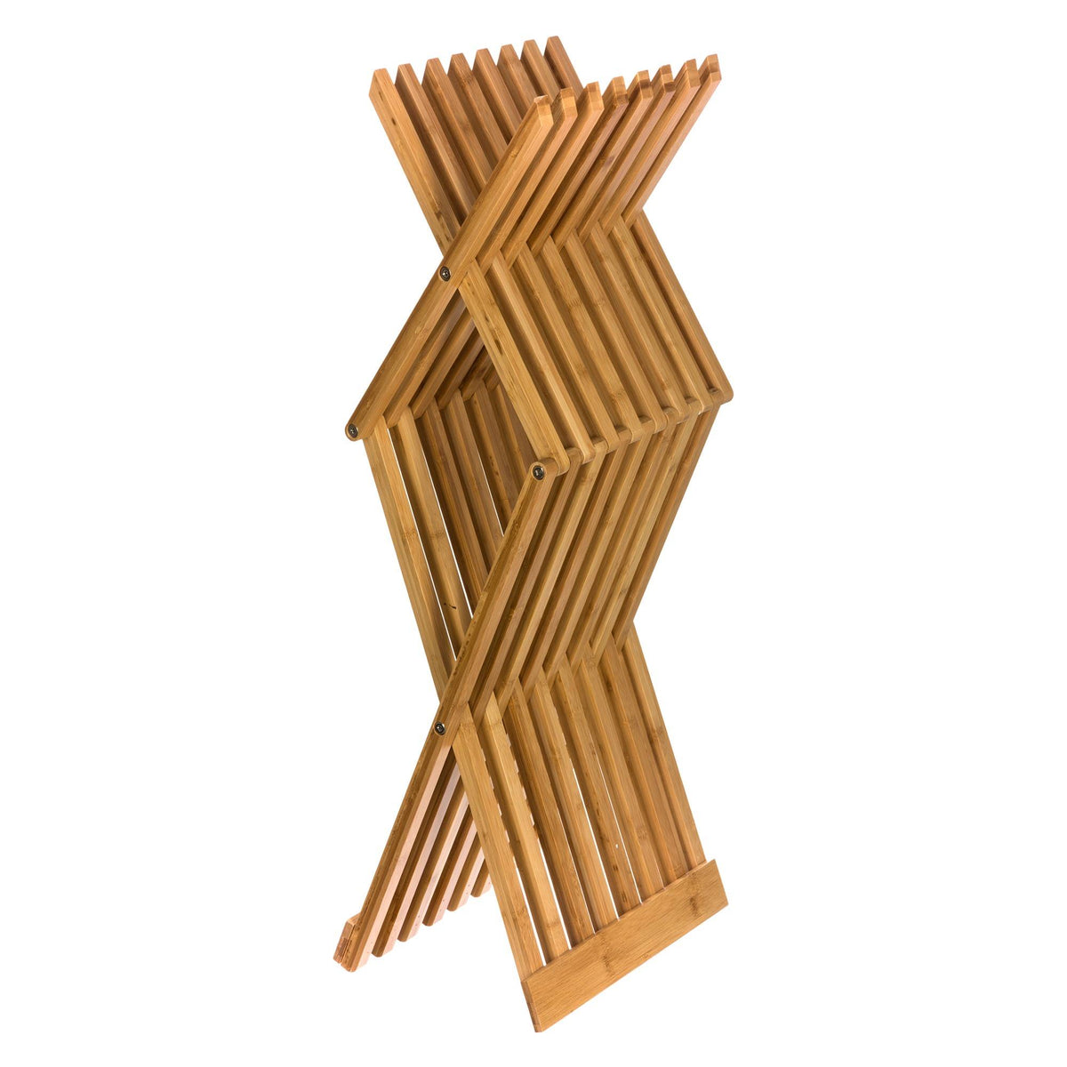 Silla taburete plegable bambú 40x32x45cm (4)