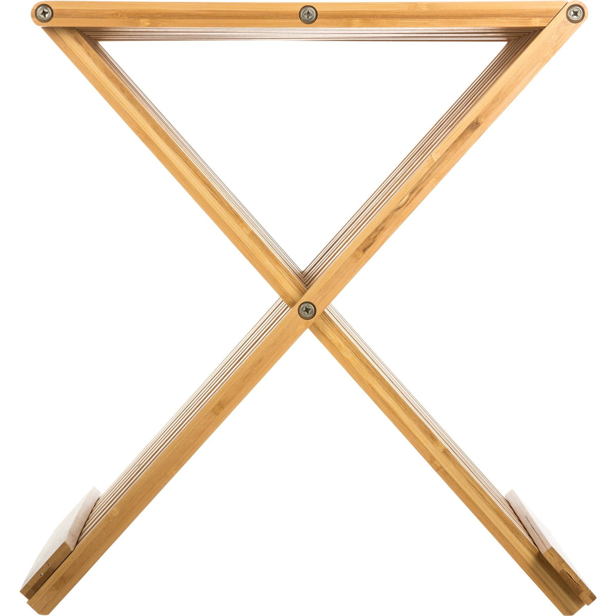 Silla taburete plegable bambú 40x32x45cm (5)