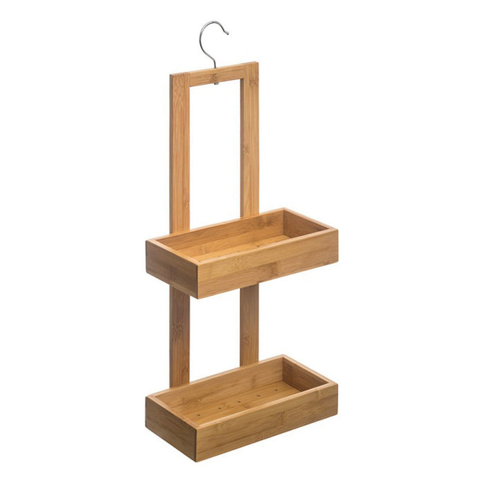 Organizador 2 bandejas de ducha bambú