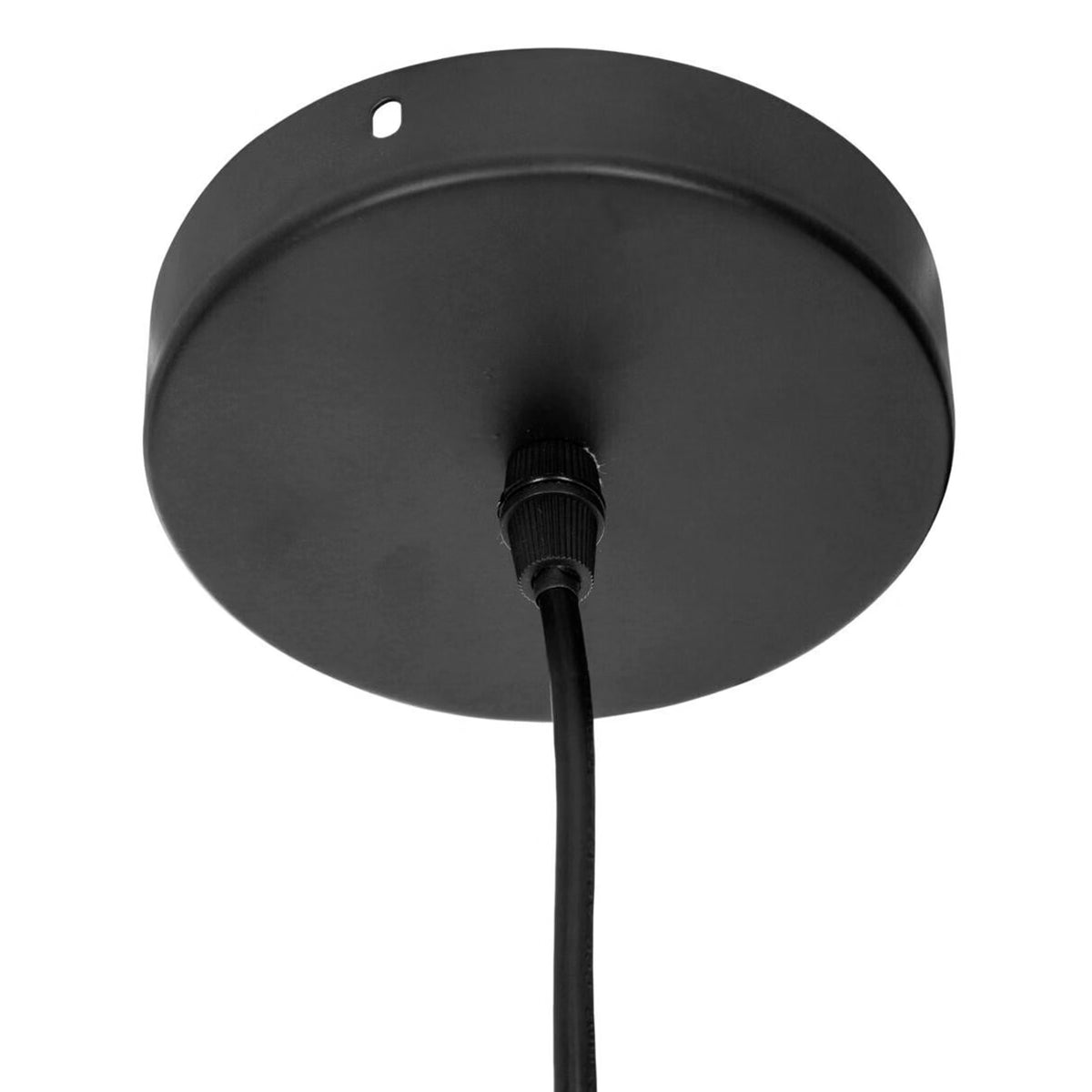 Lámpara colgante metal negro Ø19x22cm (6)