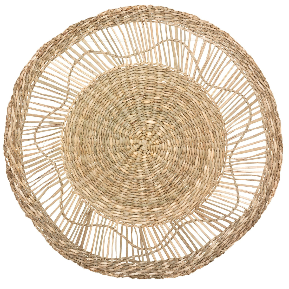 Decoración mural Seagrass fibra natural Ø18 Ø28 Ø38cm (3)