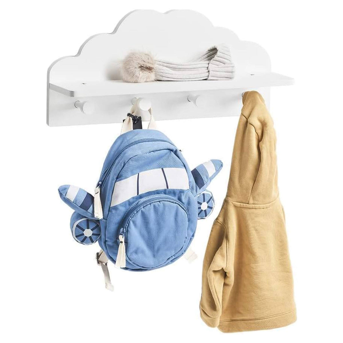 Perchero infantil nube color blanco (4)