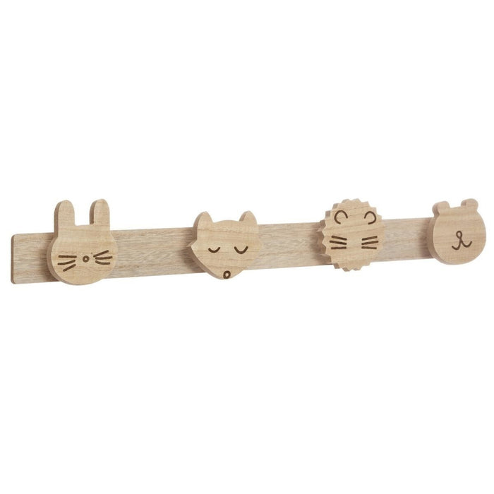 Perchero infantil madera Wild 5 ganchos