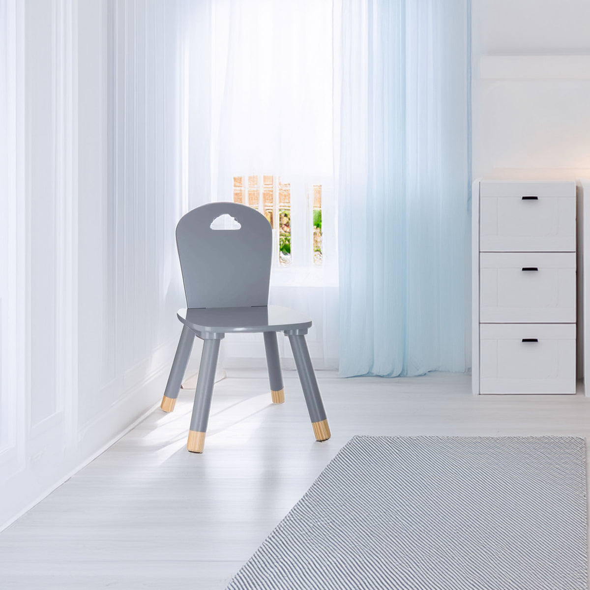 Silla para niños gris (4)