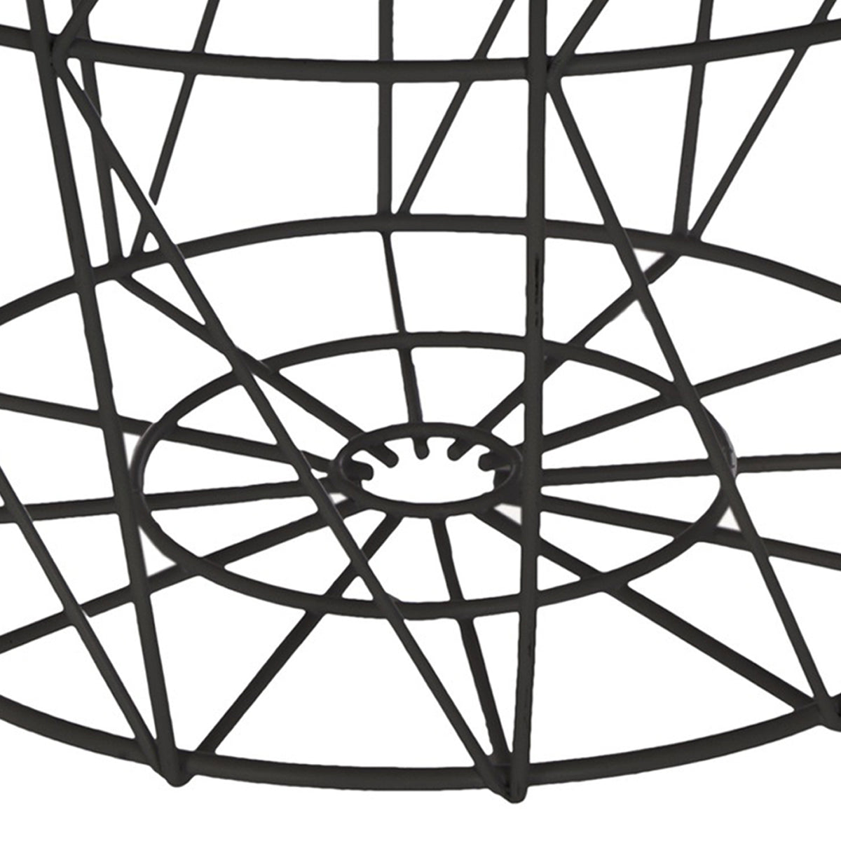 Mesa auxiliar de metal negro Ø38cm (7)