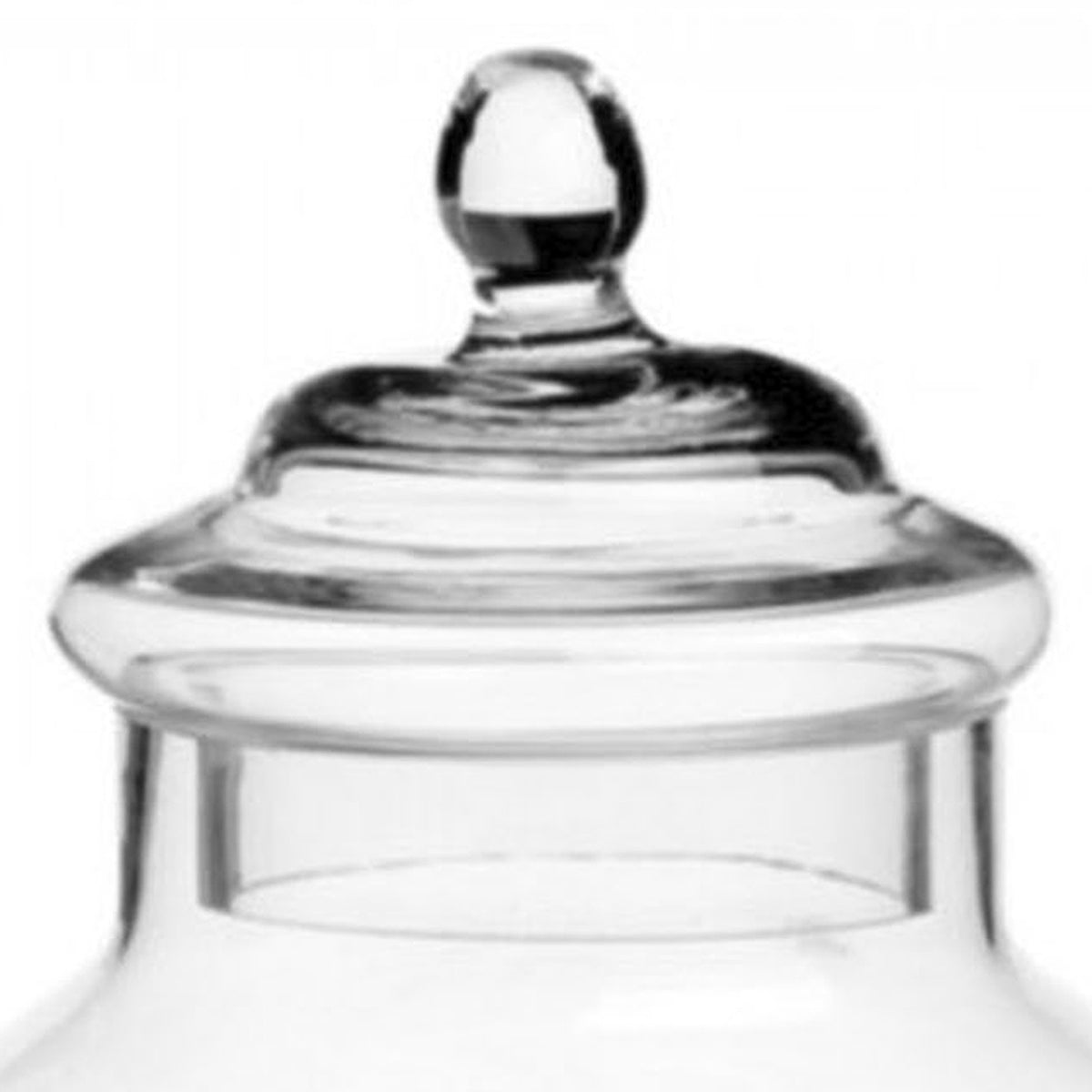 Tarro cristal para caramelos con pie 2,1L (7)
