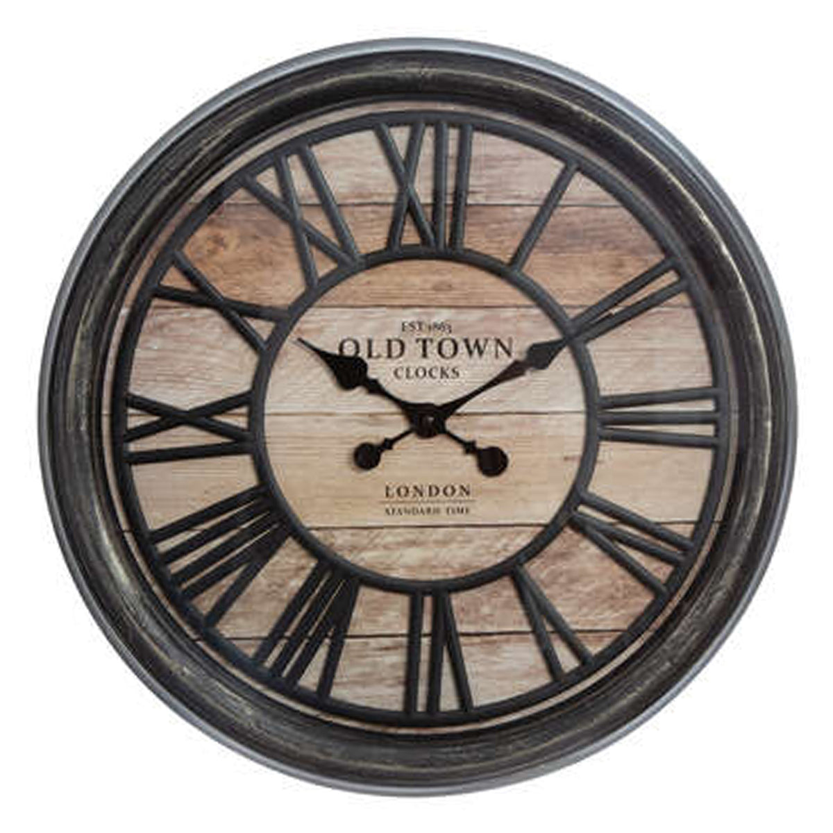 Reloj decorativo en relieve plástico Ø49cm