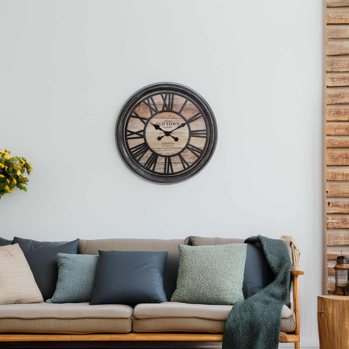 Reloj decorativo en relieve plástico Ø49cm (3)