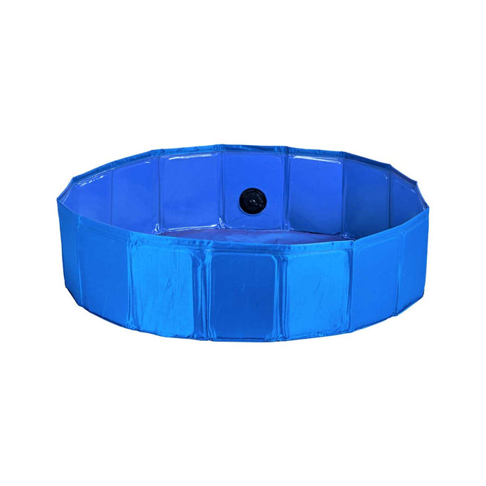 Piscina desmontable para mascotas Ø120x30cm azul antideslizante