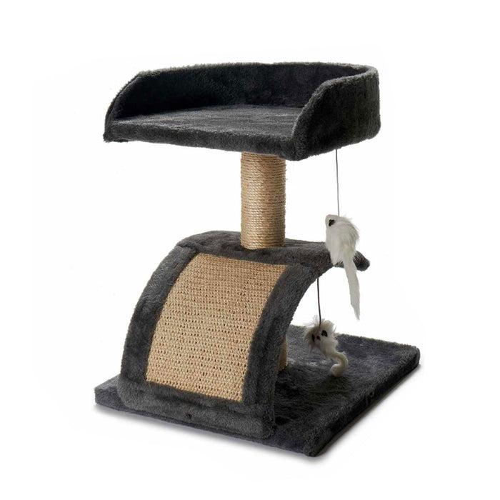 Árbol rascador para gatos con sisal plataforma y caseta