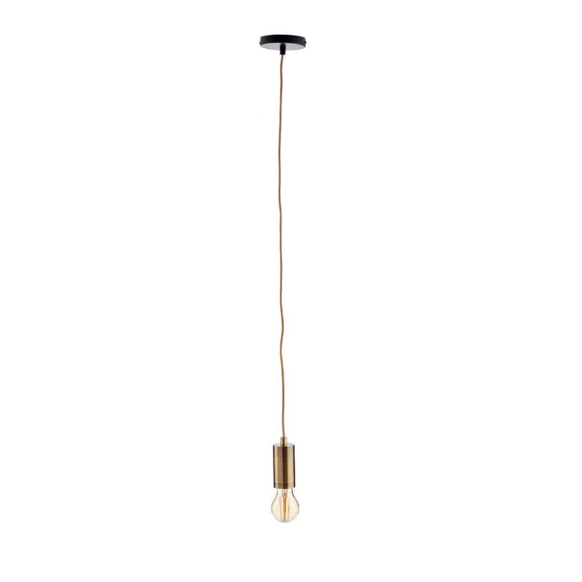Lámpara colgante metal oro diseño minimalista Ø10x94,5cm