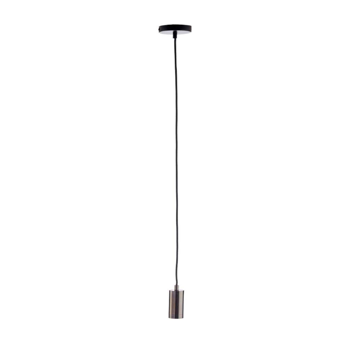 Lámpara colgante metal negro diseño minimalista Ø10x94,5cm (3)