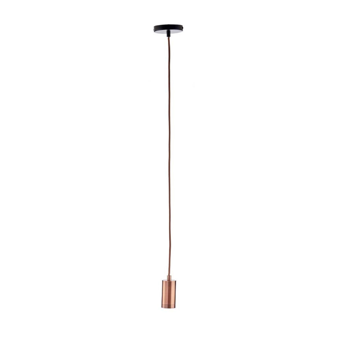Lámpara colgante metal bronce diseño minimalista Ø10x94,5cm (3)