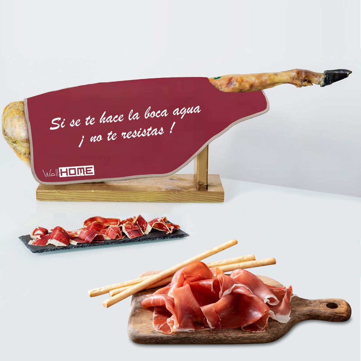 Funda para jamón Tiberic color burdeos (3)