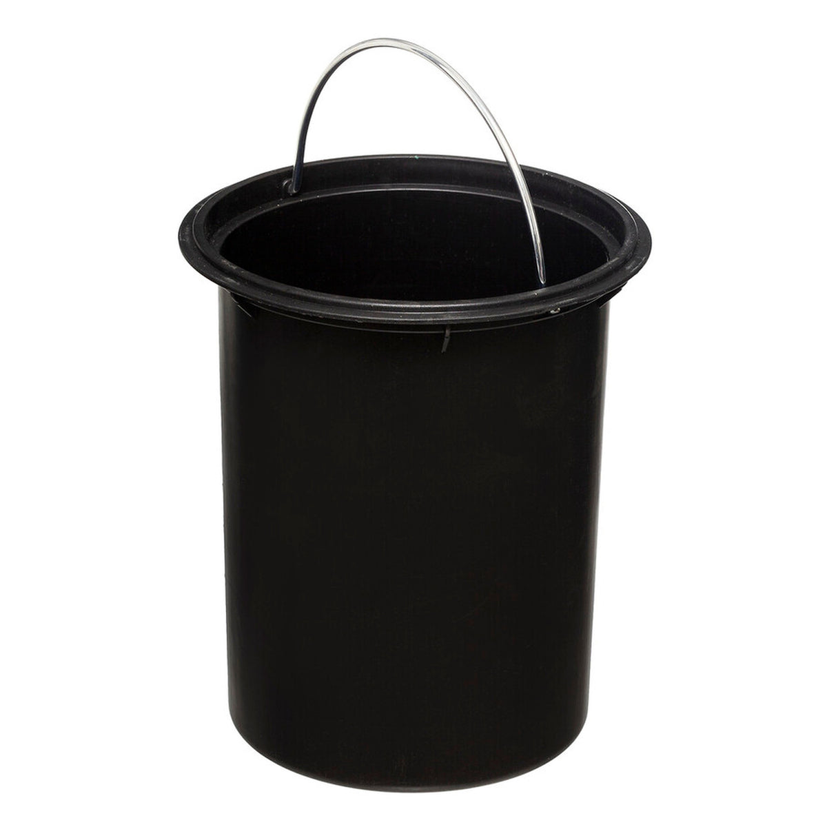 Cubo de pedal 3L con tapa bambú moderno negro (6)