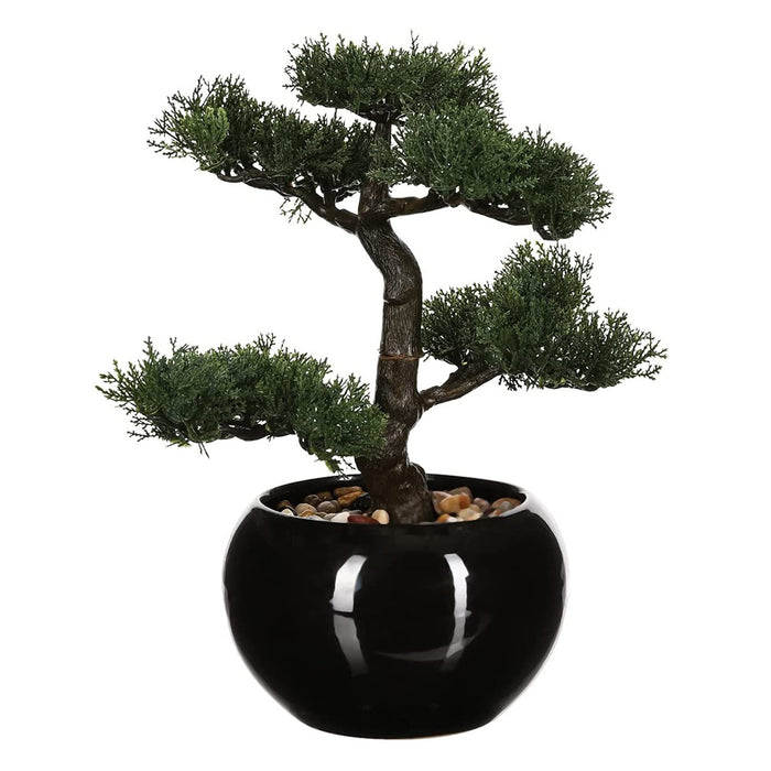 Bonsái artificial en maceta de cerámica Ø32x34cm