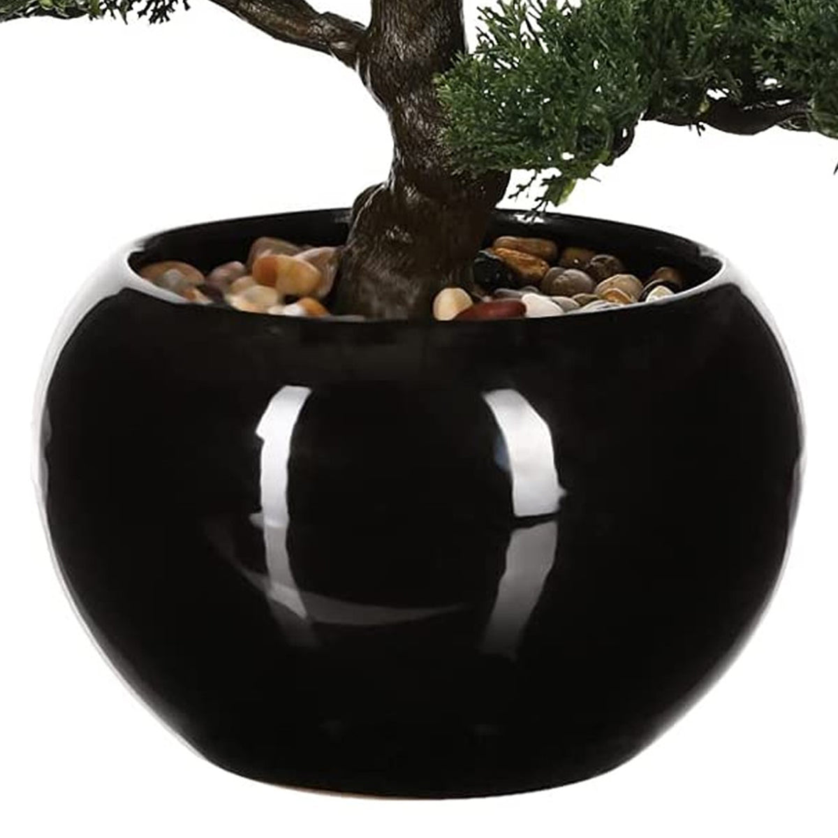 Bonsái artificial en maceta de cerámica Ø32x34cm (6)