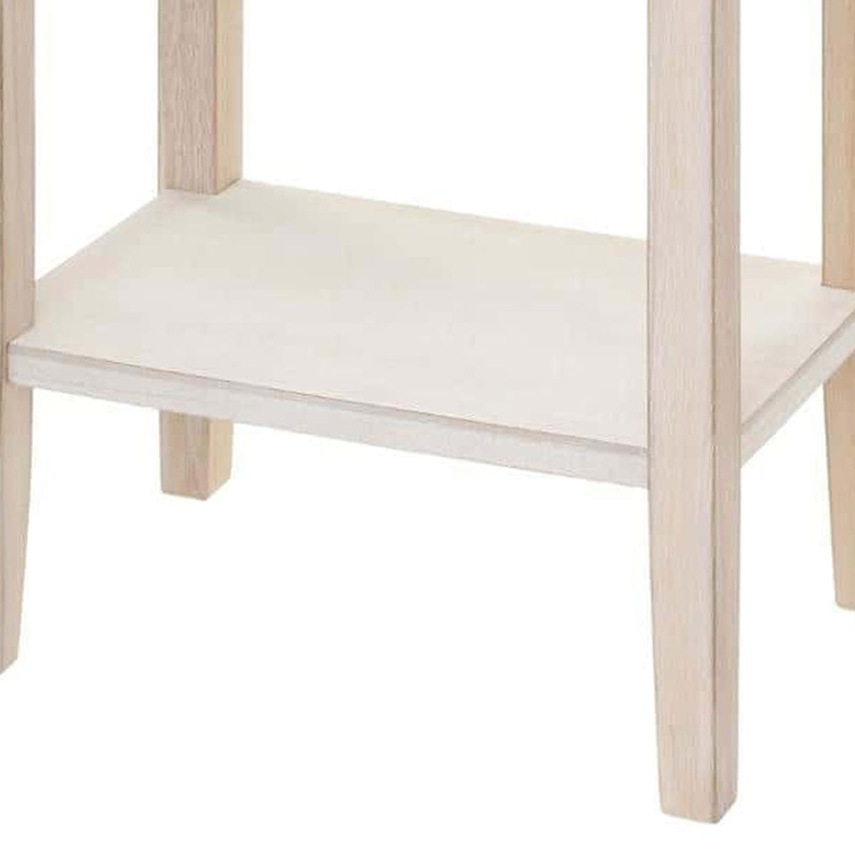 Mesita de noche 2 cajones color blanco 45x30x67,5 cm (5)