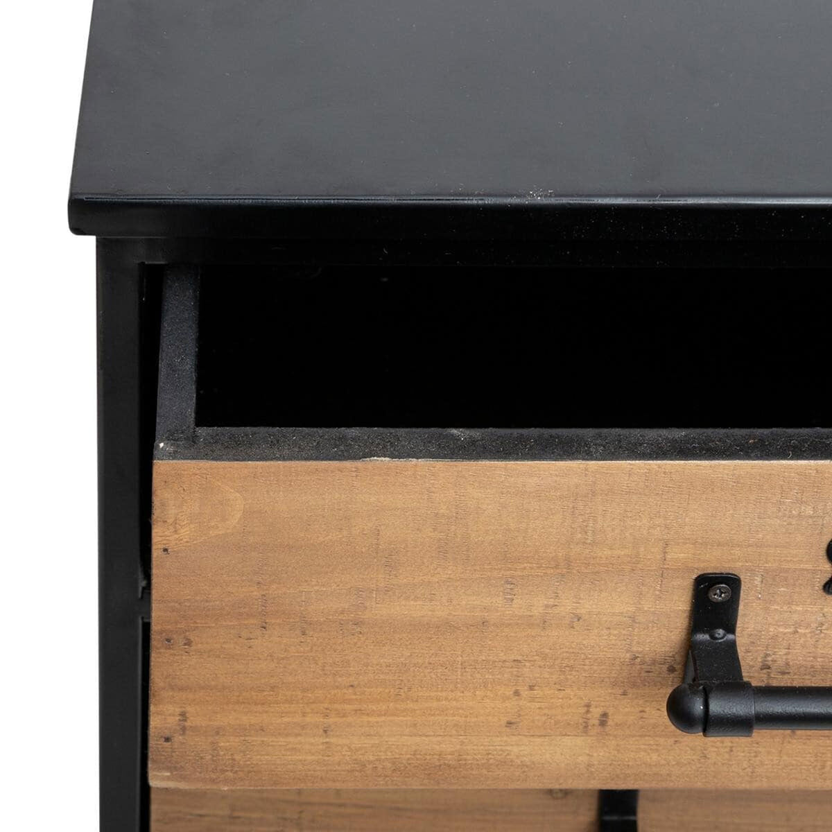 Cajonera archivos diseño retro metal y madera 42x37x87,5 cm (5)