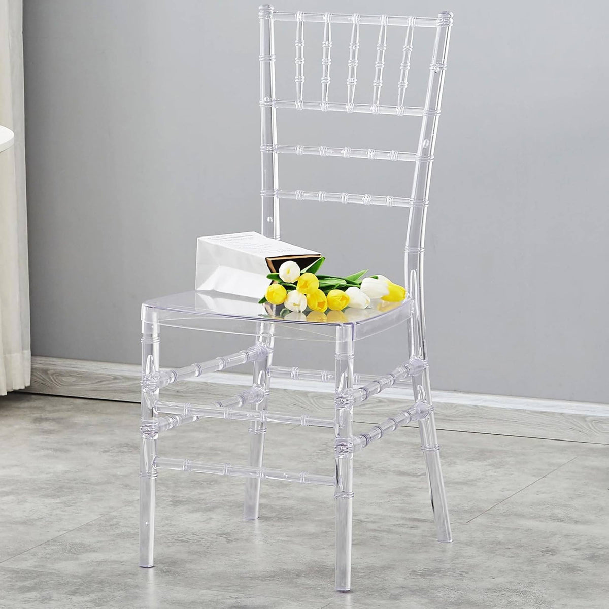 Silla de plástico estilo clásico 40x41x91cm (4)