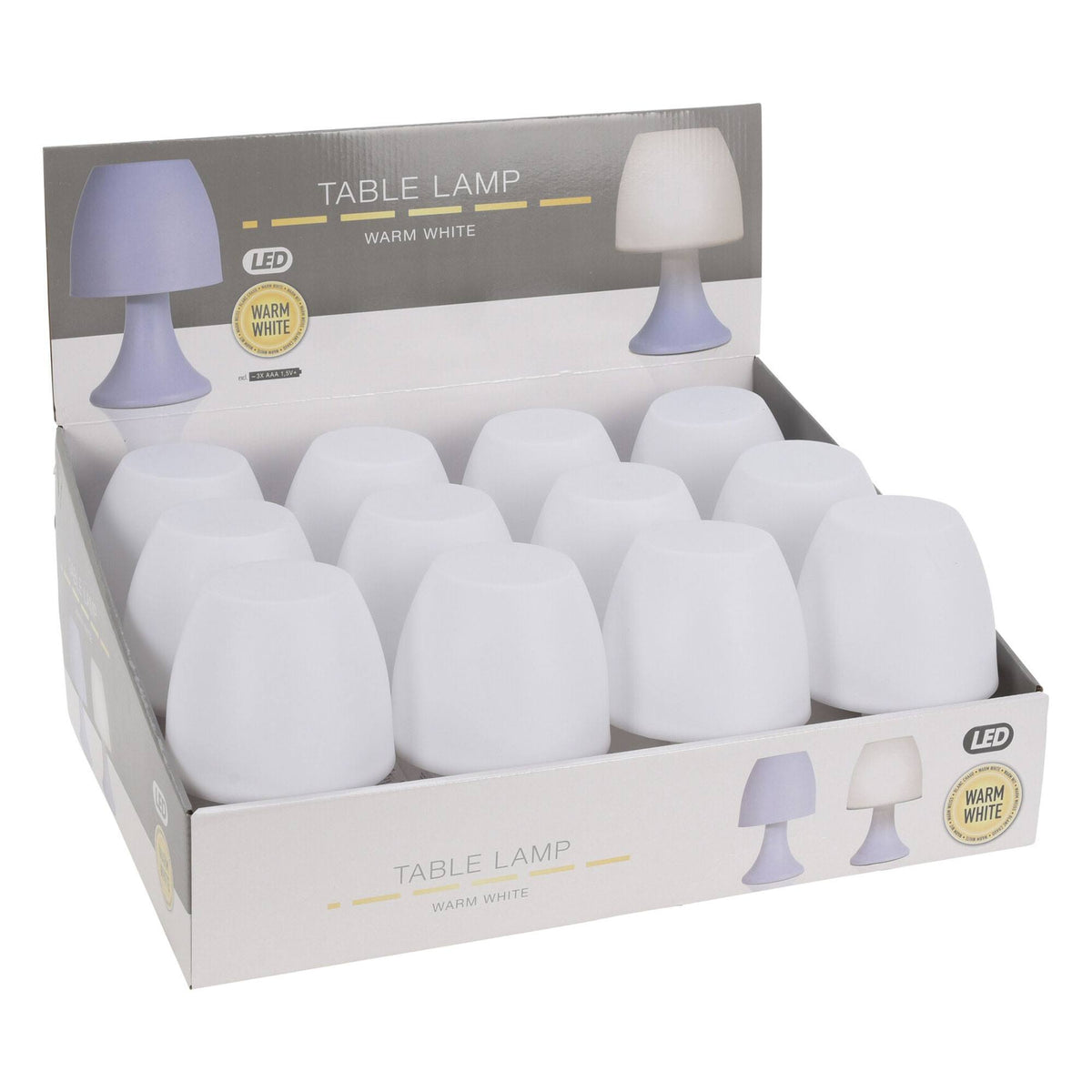 Lámpara de mesa color blanco Ø12x19,2cm (5)