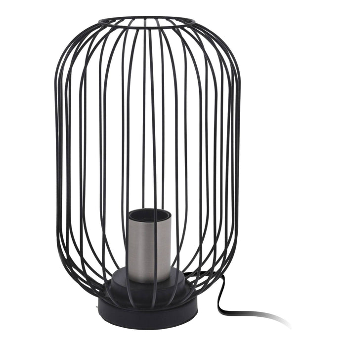 Lámpara de mesa color negro en metal Ø18x29cm