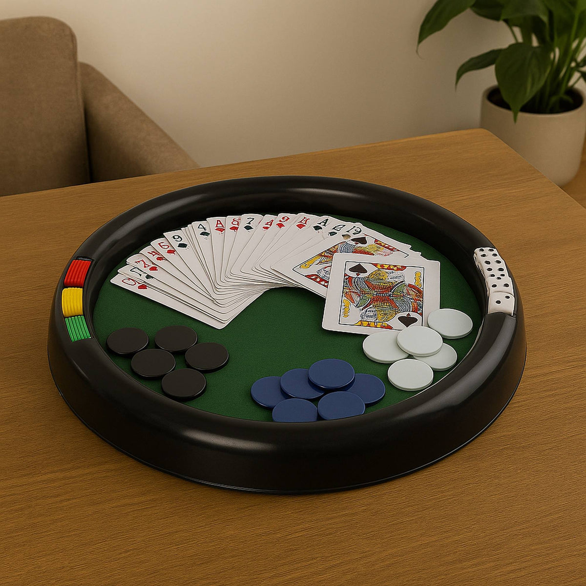 Juego de casino formato redondo en PP 41,5x41,5x24cm (4)