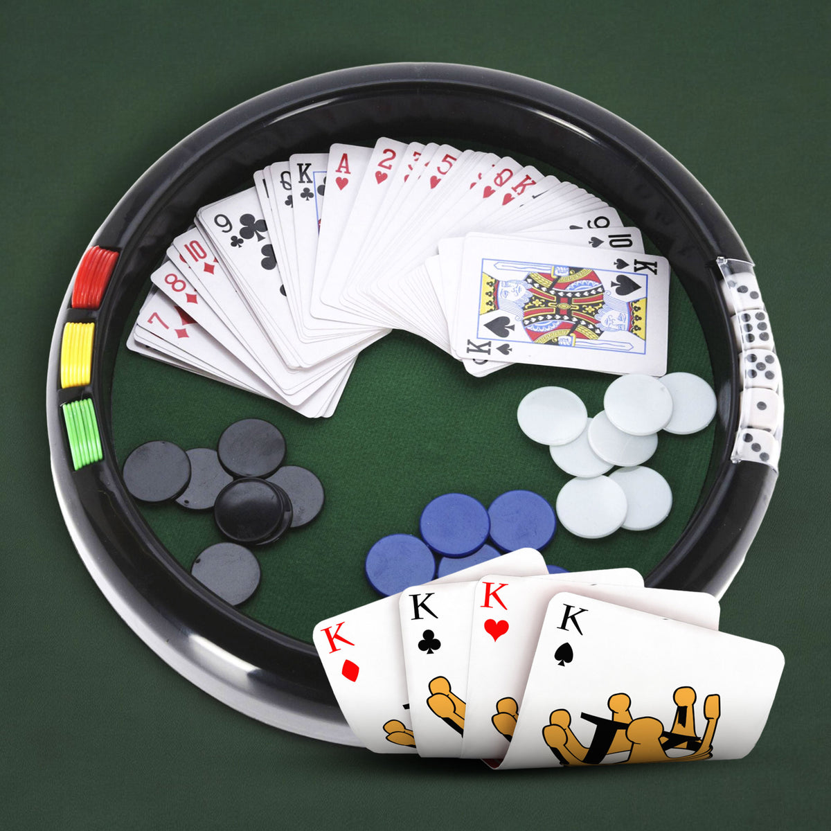 Juego de casino formato redondo en PP 41,5x41,5x24cm (5)