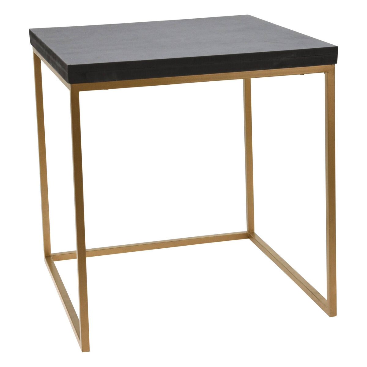 Juego de 3 bancos madera y metal color negro (4)