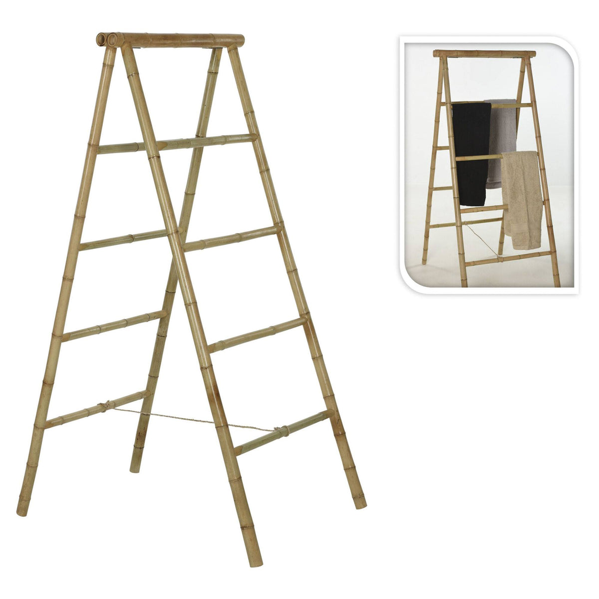 Toallero de bambú 2 lados H.140cm (3)