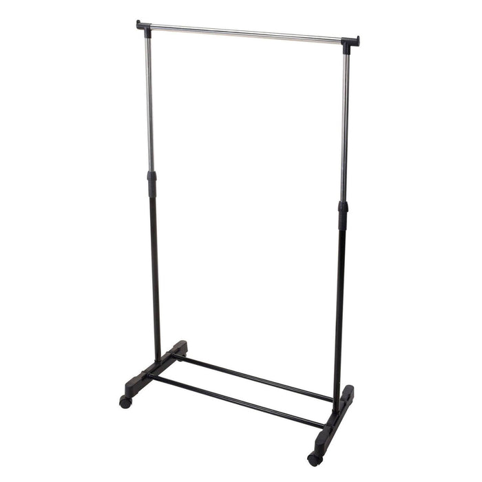 Estantería perchero con ruedas acero inoxidable H.90-160cm